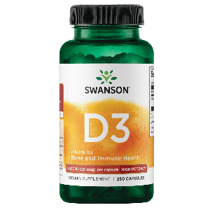 Swanson Vitamin D3 1000 IU 250 Capsules